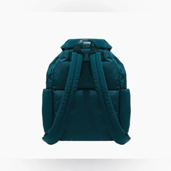 Summer & Rose, Puffer Backpack, Puffer Bag, Emerald Green - Picture 2 of 8